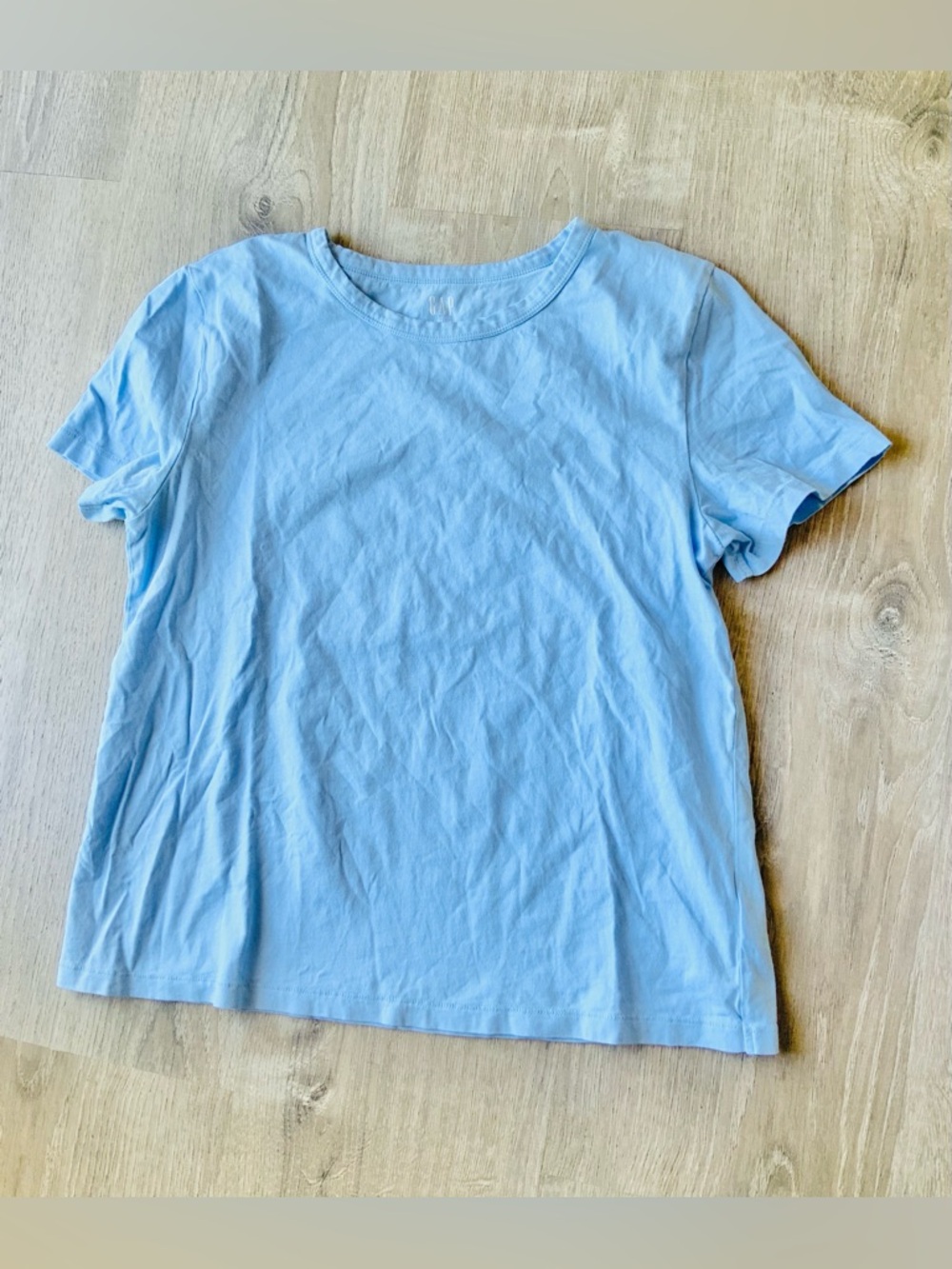 GAP Vintage Style Crew Neck Tee Light Blue Medium